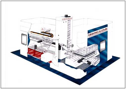 airbrushed tool changing machine